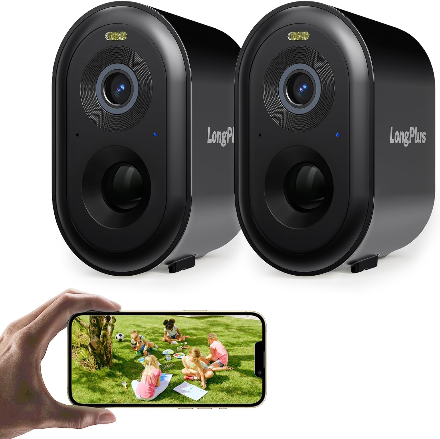 Solar Powered Outdoor Camera LIWAN Solar Security Camera - 2K Wireless ...