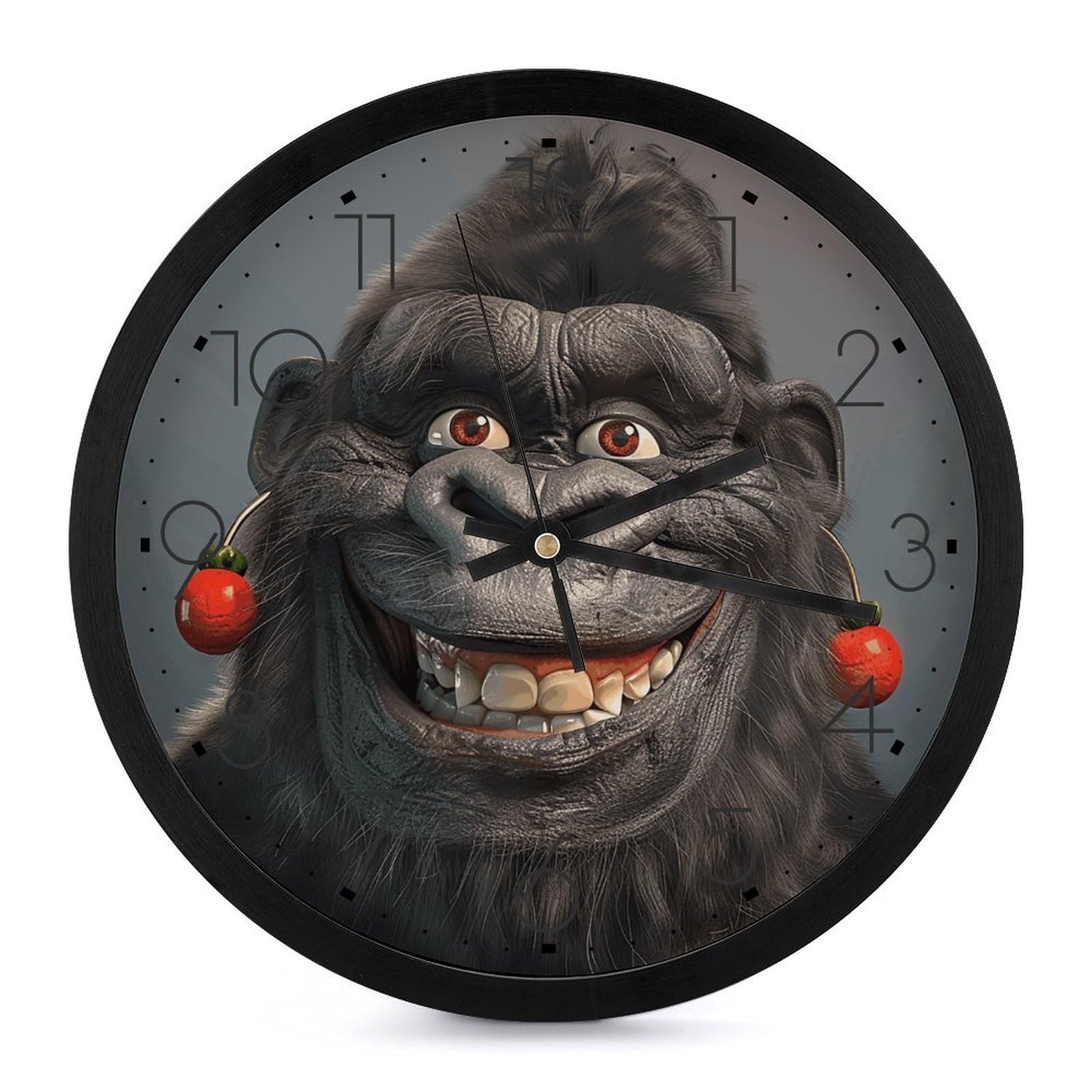 Grande horloge murale moderne pour lire l'heure facilement au salon