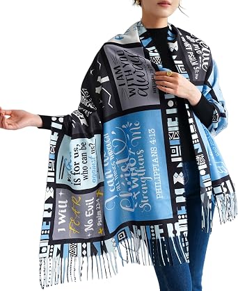 Prayer Shawls For Women Christian Gifts Inspirational Bible Verses Wrap Scarf for Teacher Mother Church Gifts