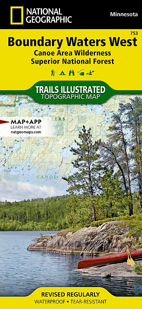 Boundary Waters West [Canoe Area Wilderness, Superior National Forest] (National Geographic Trails Illustrated Map (753))