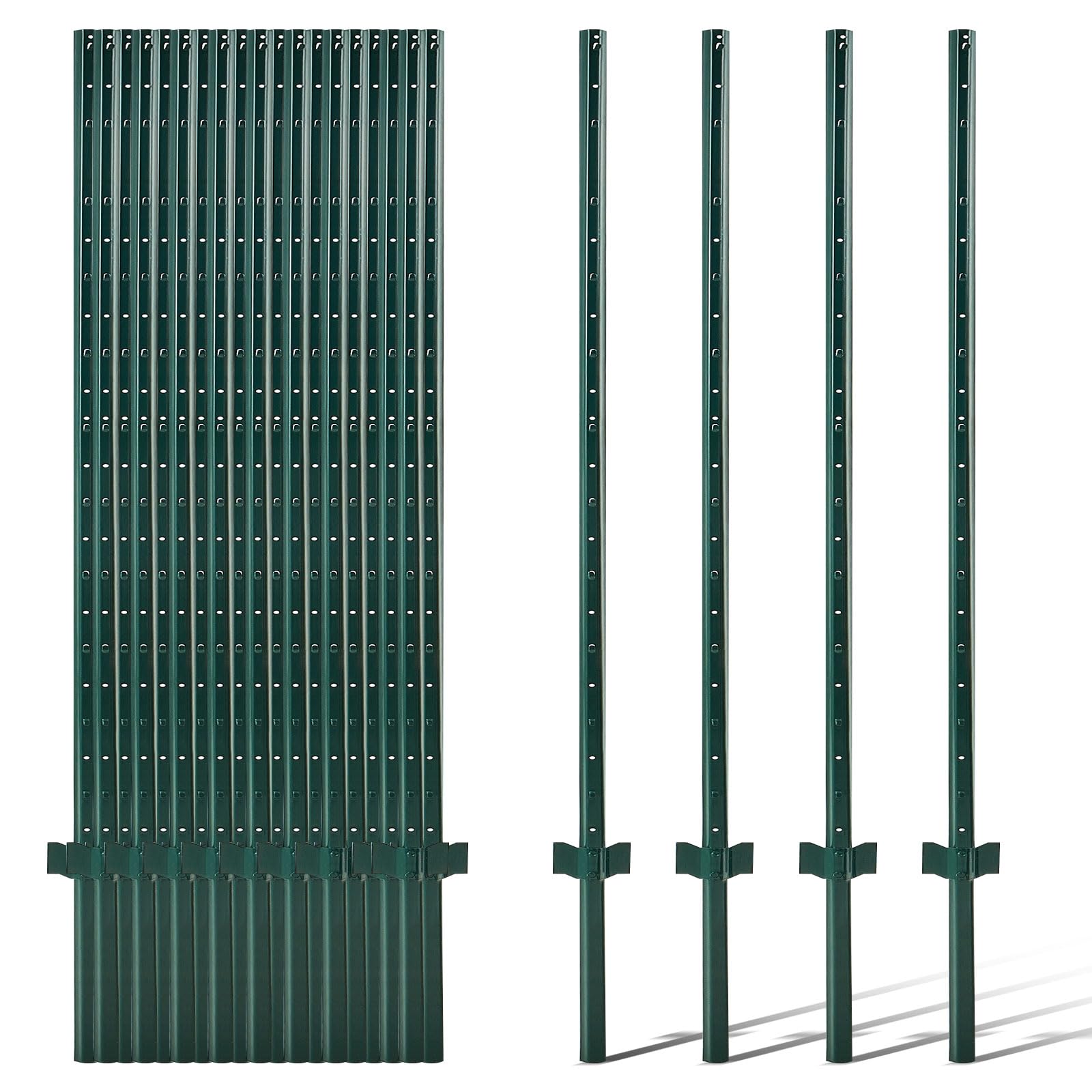 Photo 1 of Maasechs 7ft Metal Fence Posts - 20 Pack