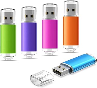 64GB USB Memory Stick 5-Pack, KOOTION 64GB USB 2.0 Flash Drive Bulk Memory Stick 64GB Pen Drive Cap Design Thumb Drives