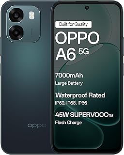 Oppo A6 5G (Sapphire Blue, 6GB RAM,256GB Storage) with No Cost EMI/Additional Exchange Offers