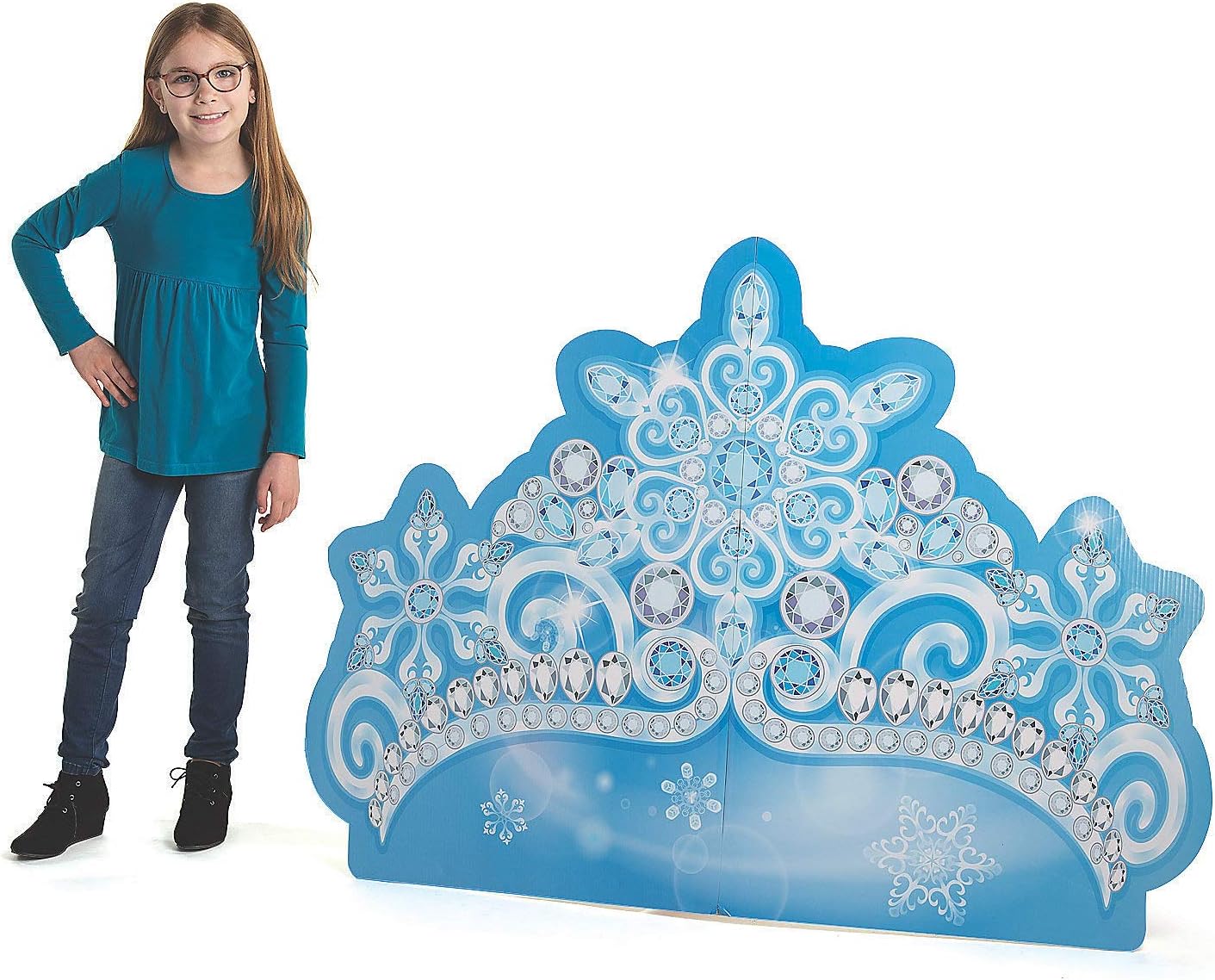 Fun Express Winter Princess Crown Standup - Party Decor - 1 Piece