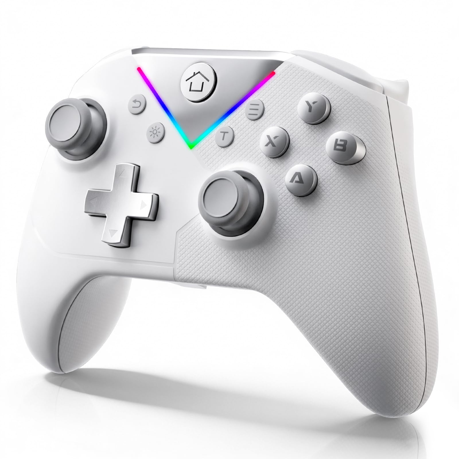 Suoxiom Wireless Controller for P4, Game Controller for P4/Slim/Pro/PC, Bluetooth Gamepad Joystick with Vibration Touch Panel, Upgraded Six-Axis Sensor, 3.5mm Audio Jack (Light Purple) — view 14