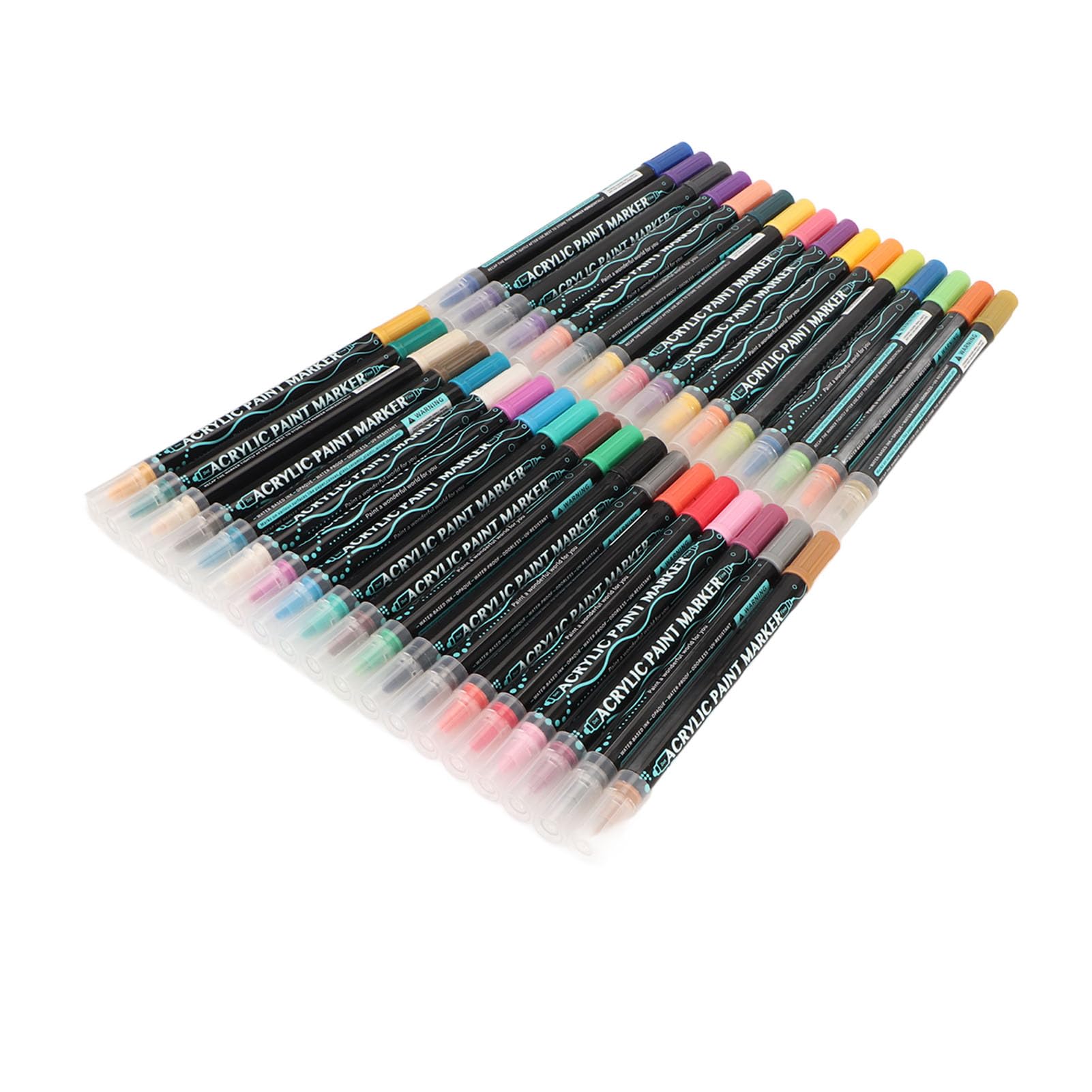 podwójna końcówka pisaki akrylowe bezwonny gładki zestaw markerów akrylowych do rękodzieła i projektów artystycznych (36 Colors)