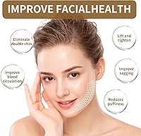 Vista 5 de Cepillo Facial de Contorno Linfático Mejorado, Cepillo de Drenaje Linfático, Masajeador de Drenaje Linfático en Seco, Diseñado ergonómicamente