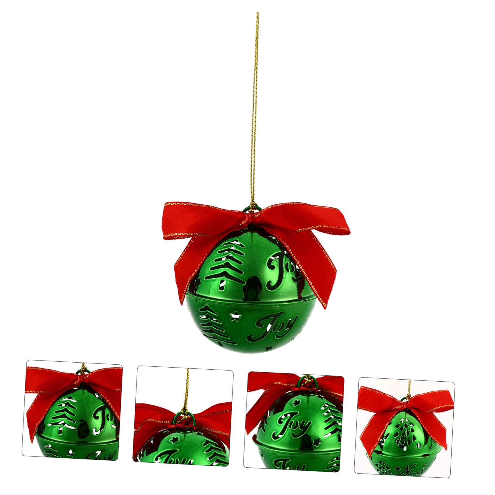 IMIKEYA 12pezzi Campanelle Natalizie Pendenti Decorazioni Sospese per Albero di Natale Ornamenti Allungati