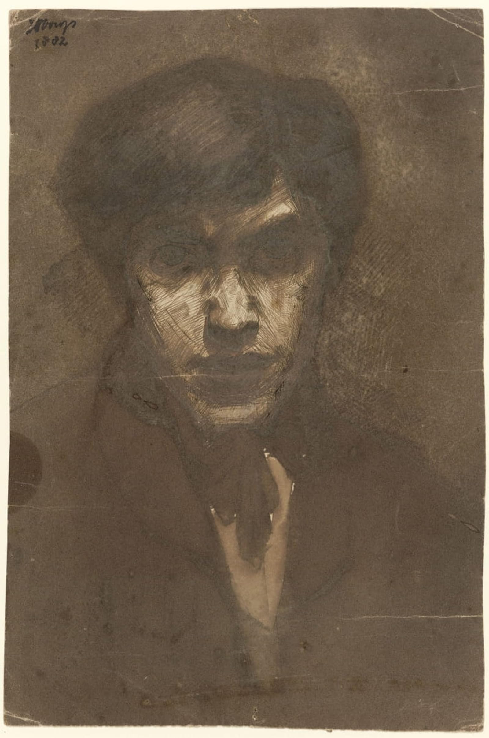 HRJUBWREE Famous Paintings Pictures Artwork Picture Self Portrait of the Painter Jan Toorop by Jan Toorop Photo Wall Print for Office Decor 60x90cm