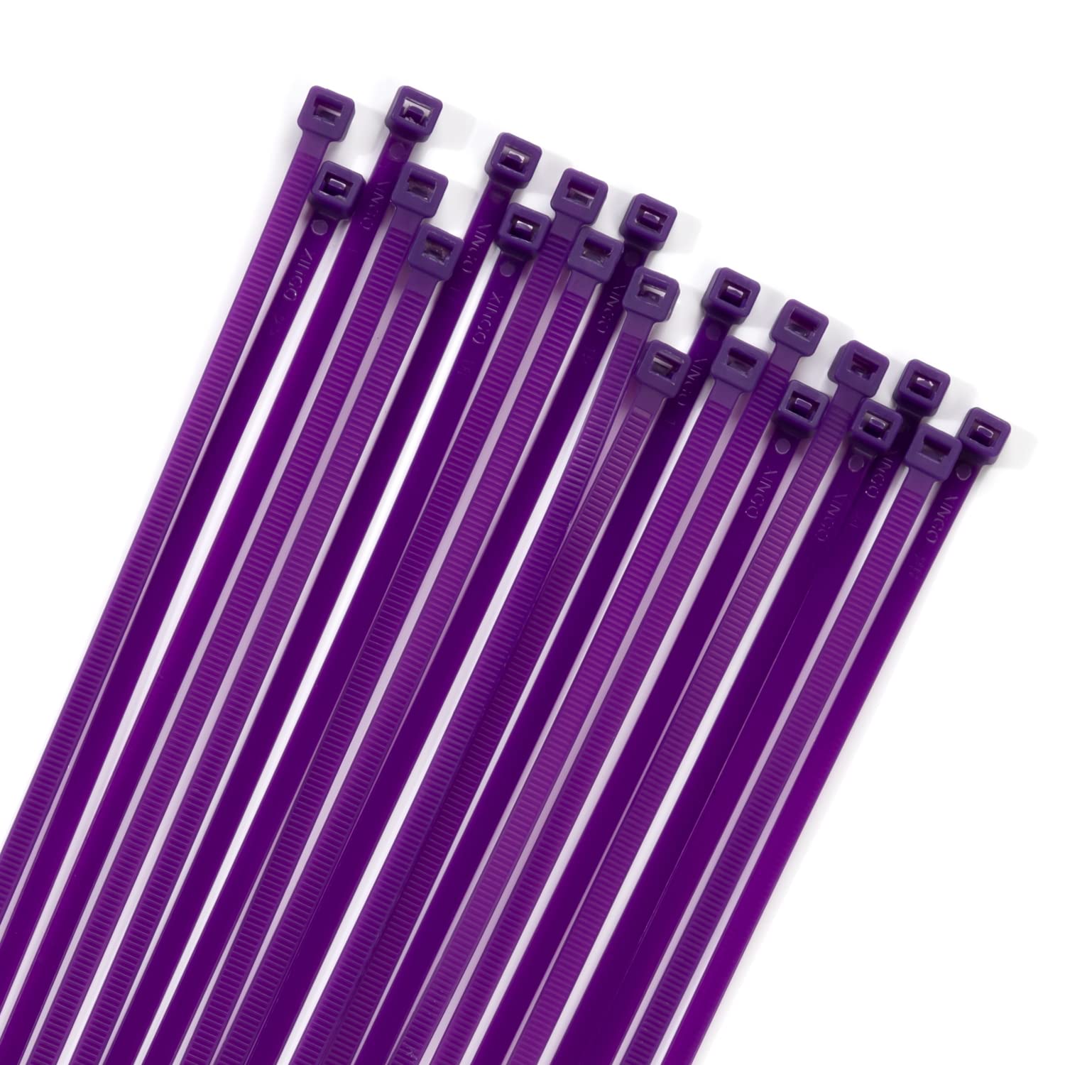 XINGO 100PCS Cable Zip Ties Heavy Duty, Premium Nylon Plastic Wire Ties