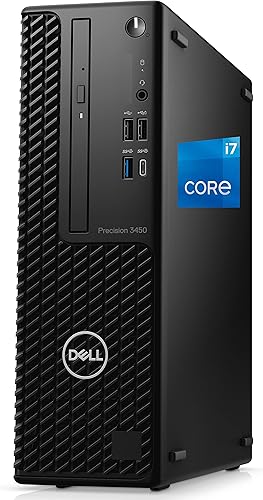 Dell Estación de trabajo de escritorio Precision 3450  Intel I7-11700 hasta 4.9GHz  64 GB de RAM, SSD NVMe de 2 TB, DisplayPort, HDMI, USB tipo C,