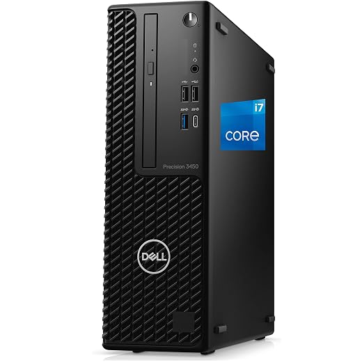 Dell Precision 3450 Desktop Workstation â€“ Intel I7-11700 Upto 4.9GHz - 64GB RAM, 2TB NVMe SSD, DisplayPort, HDMI, USB Type-C, DVD, AC Wi-Fi, Bluetooth - Windows 10 Pro, Black