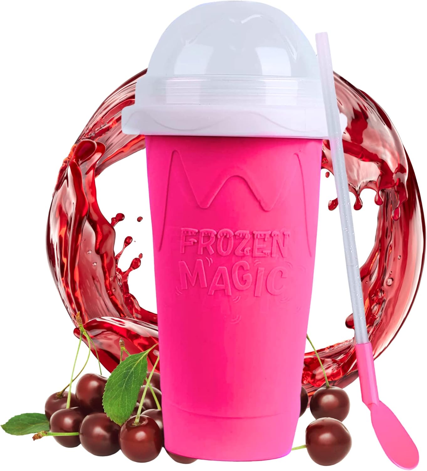 Slushy Cup (330ml, Silicone) Slushy Maker Cup, Quick