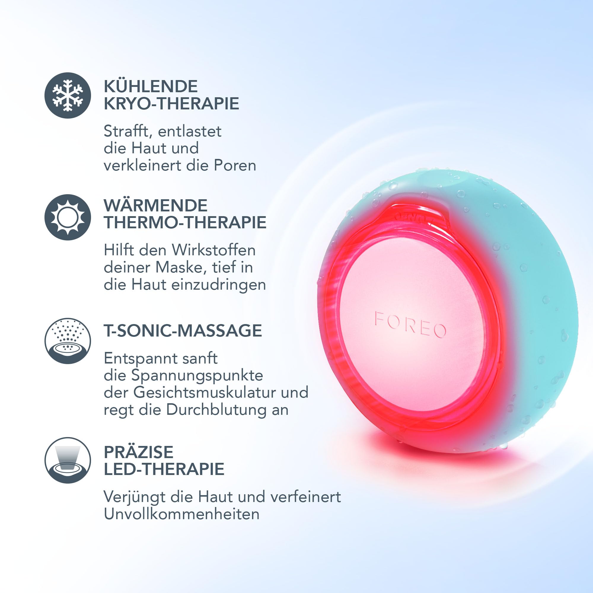 FOREO UFO 3 + Daily Duo Masks x7 + SUPERCHARGED Feuchtigkeitscreme – Set | LED-Gesichtsmaske, LED-Maske, Gesichtscreme, Tuchmasken, Hyaluronsäure, Rotlichtmaske, Feuchtigkeitsmaske