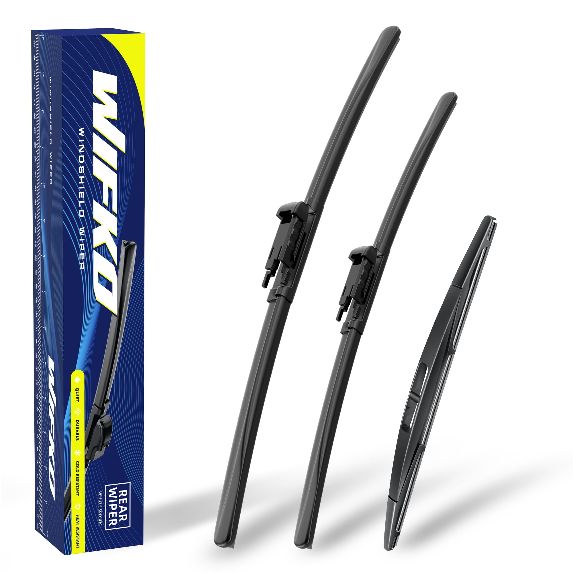 Wifko Scheibenwischer Kompatibel für BMW 1 Series F20 F21 2012-2019, Wischerblätter Vorne + Hinten, Set Frontscheibenwischer und heckscheibenwischer, Set für Frontscheibe und Heckwischer