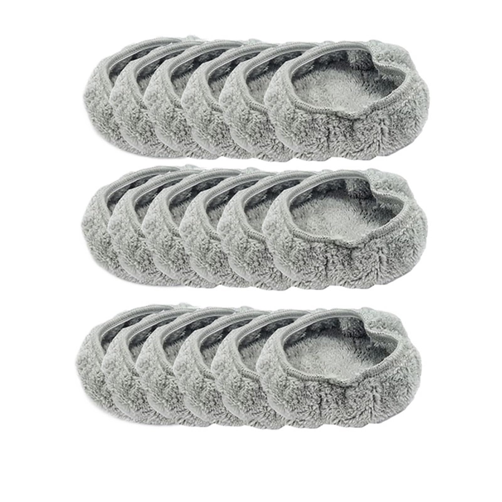 Paño De Fregona For Limpieza De Vidrio De Microfibra, Trapo De Limpieza De 2 Lados For Limpiador De Ventanas Redondo Universal, Paños De Fregona De Toalla Al Vacío(18pcs)