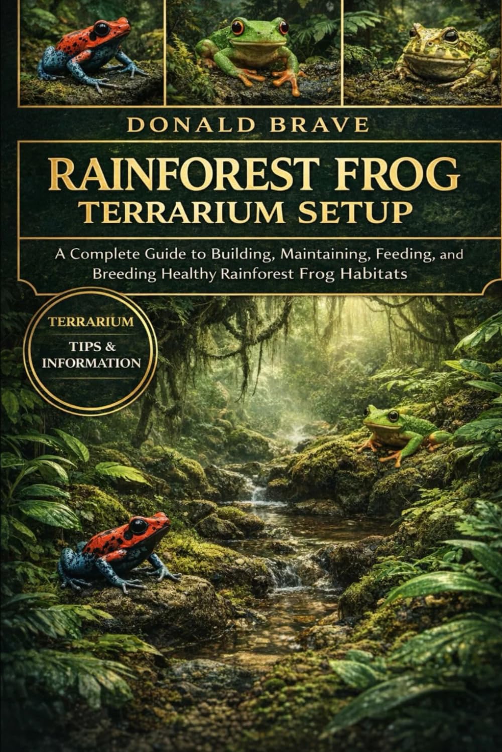 RAINFOREST FROG TERRARIUM SETUP: A Complete Guide to Building, Maintaining, Feeding, and Breeding Healthy Rainforest Frog Habitats.