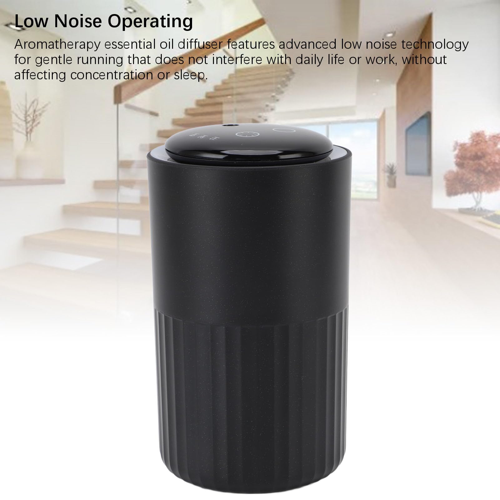 Chrees Duftmaschinen Wasserfreies ätherisches Öl Diffusor mit 7 Farben Licht, Kompaktes Design für Auto, Schlafzimmer, Wohnzimmer, Büro