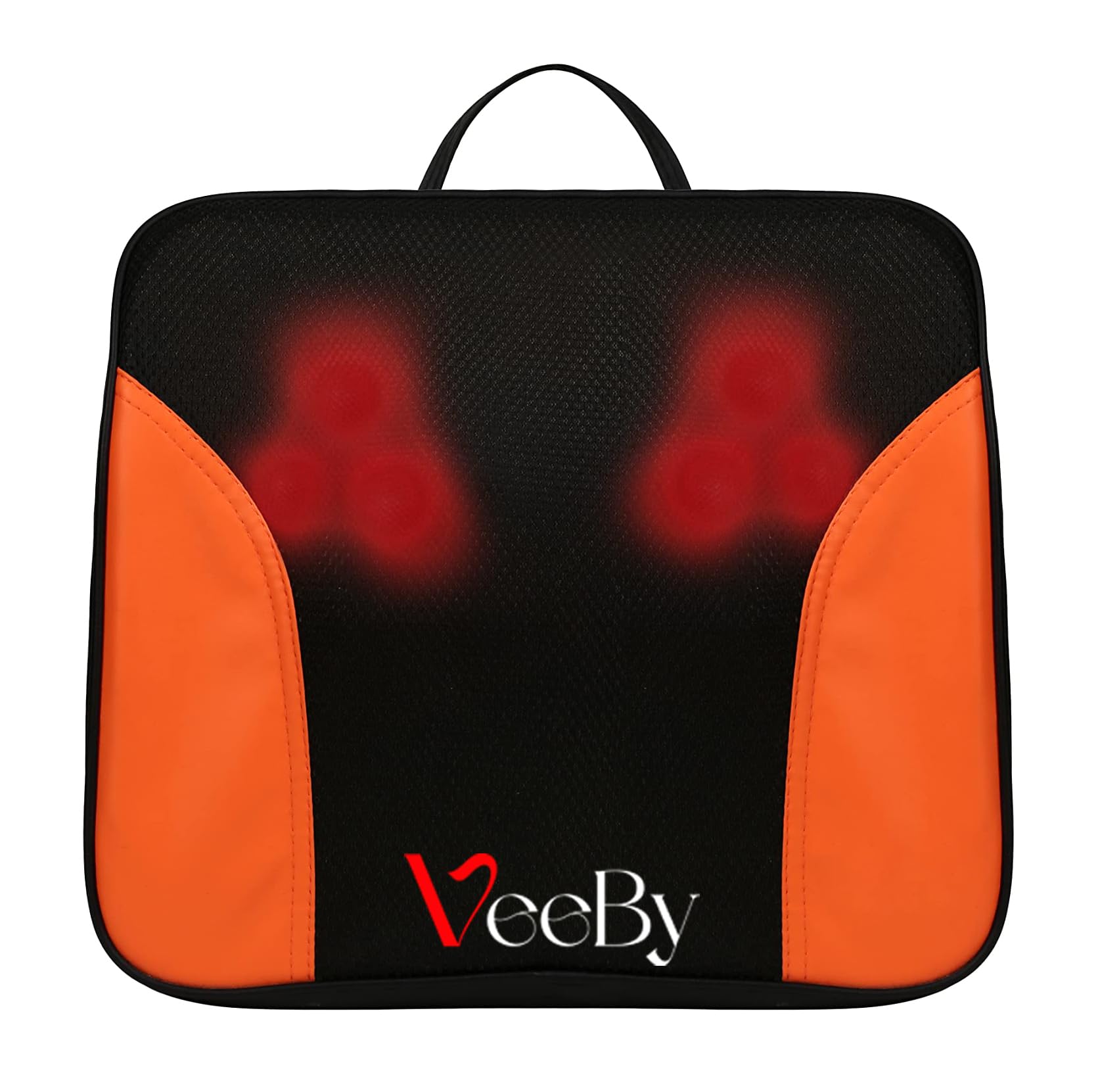 Veeby Shiatsu Back And Neck Massager With Heating 3D Kneading Deep Tissue Electric Massage Pillow For Chair, Car, Home and Office Use, Muscle Pain Relief On Shoulders, Legs, Foot Multi Body