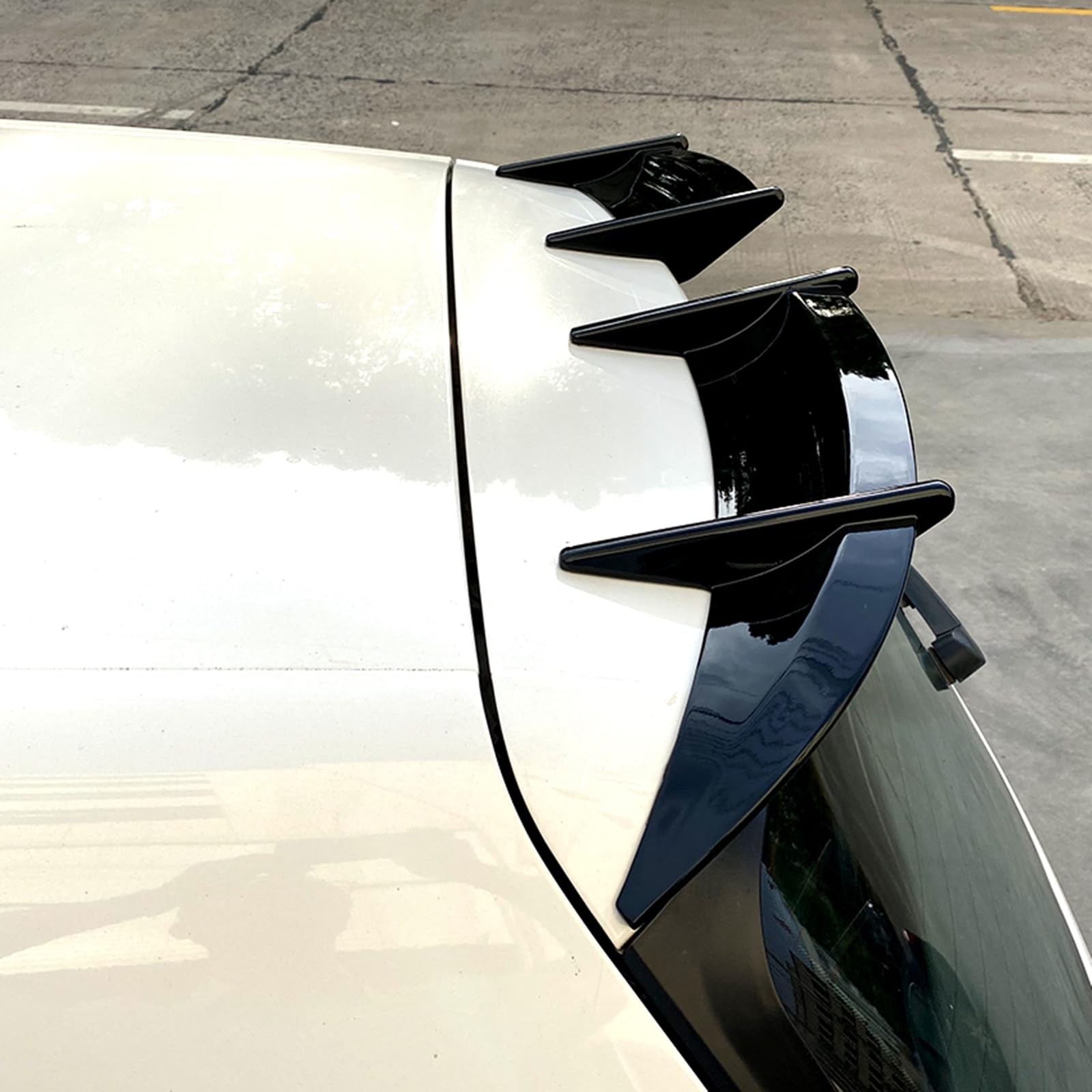 Błyszczący czarny tylny spoiler skrzydłowy bagażnika do 2010 2011-2013 VW Golf 6 MK6 GTI AK STYLE