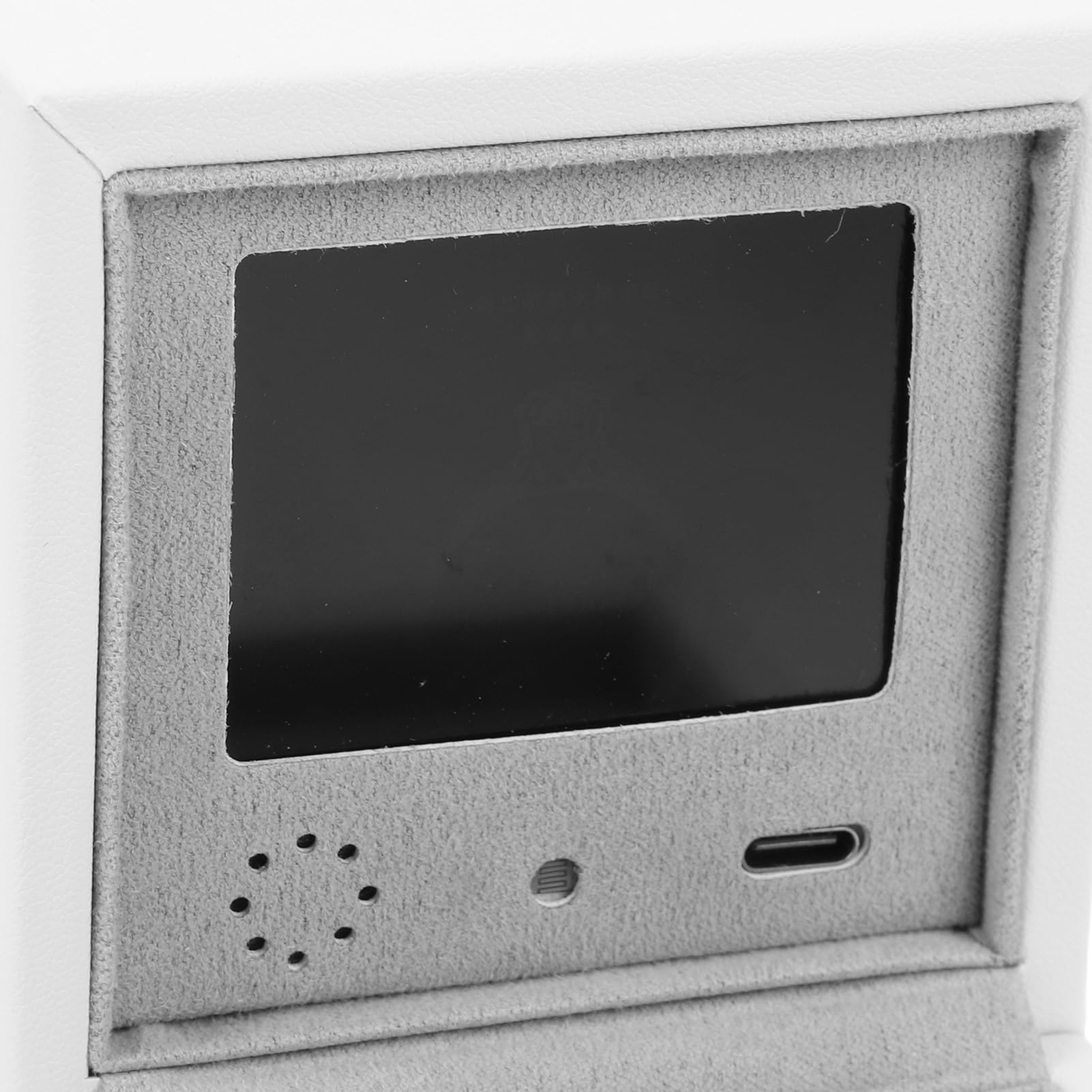 Drfeify Caja de compromiso con pantalla LCD con reproductor de vídeo, para una propuesta de boda inolvidable y aniversario, blanco