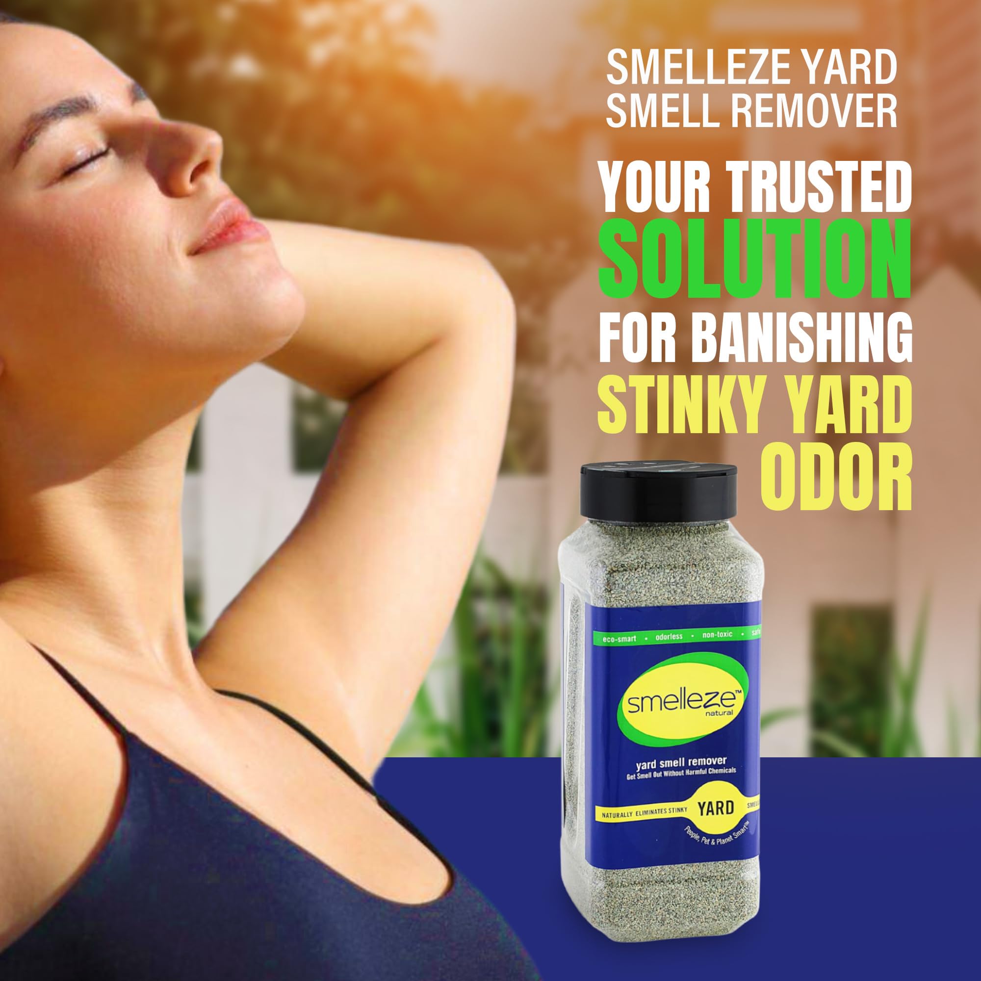 SMELLEZE Natural Urine Smell Removal Deodorizer Granules Stops Pee