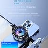 Cell Phone Cooler - 3-Level Phone Heatsink With RGB Light | 10W Magnetic Smartphone Heatsink | RGB Light Phones Coolers Magnetic For Temperature Control Live Streaming Watching TV