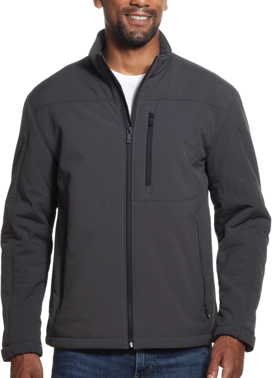 Weatherproof Men's Softshell Jacket – Wind & Water Resistant – Breathable, Lightweight Outdoor Coat