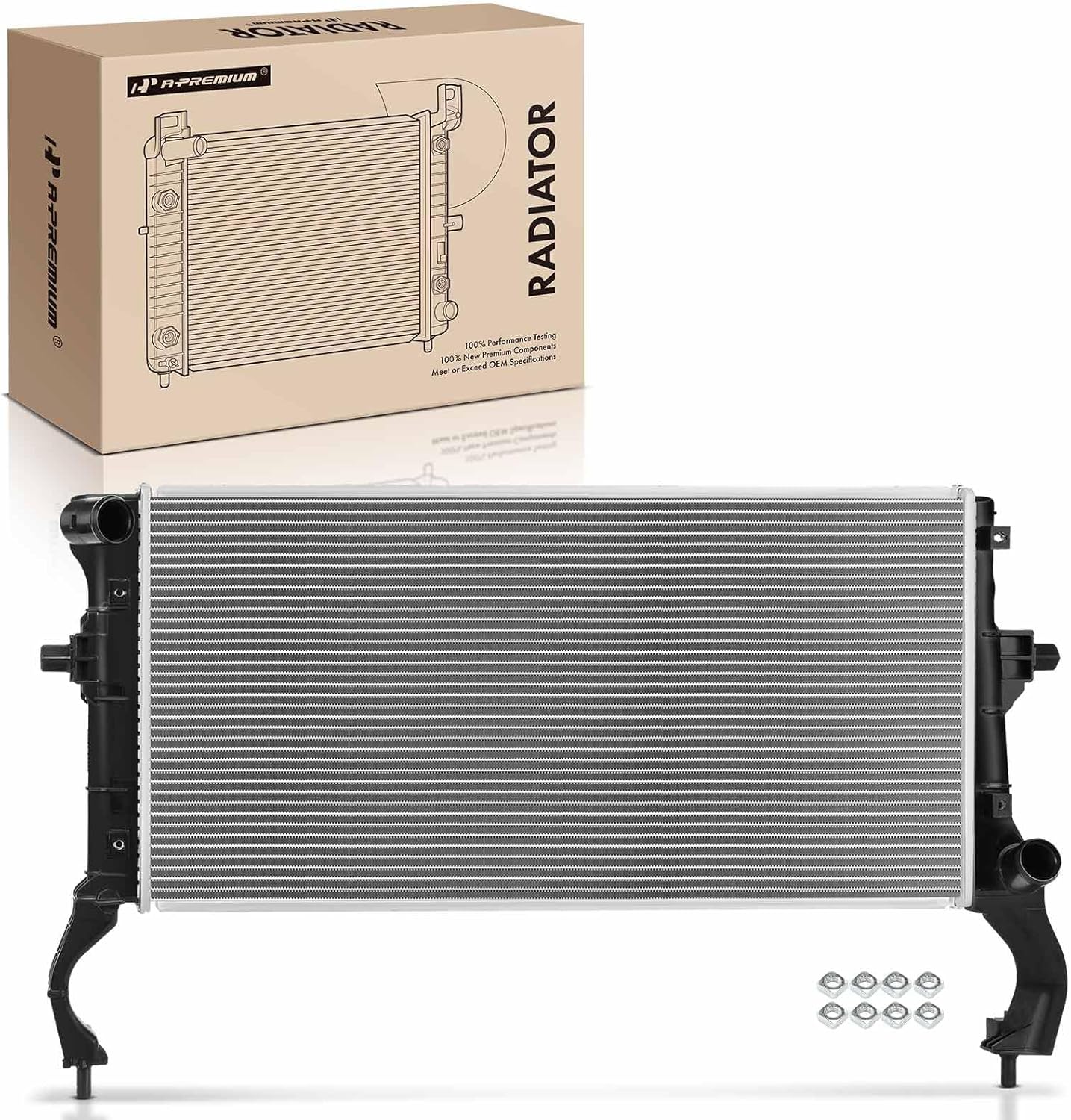 A-Premium Engine Coolant Radiator Assembly Compatible with Kia Seltos 2021 2022 2023, 1.6L
