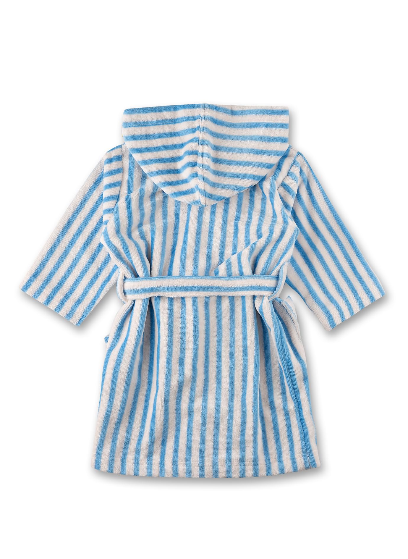 Sanetta Mädchen-Bademantel blau gestreift | Hochwertiger und kuscheliger Bademantel aus Frottee für Mädchen. Bademantel für Mädchen
