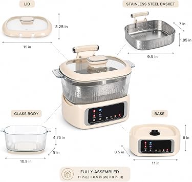 Low Sugar Rice Cooker - Multifunctional Low Carb Rice Cooker(White 4L)