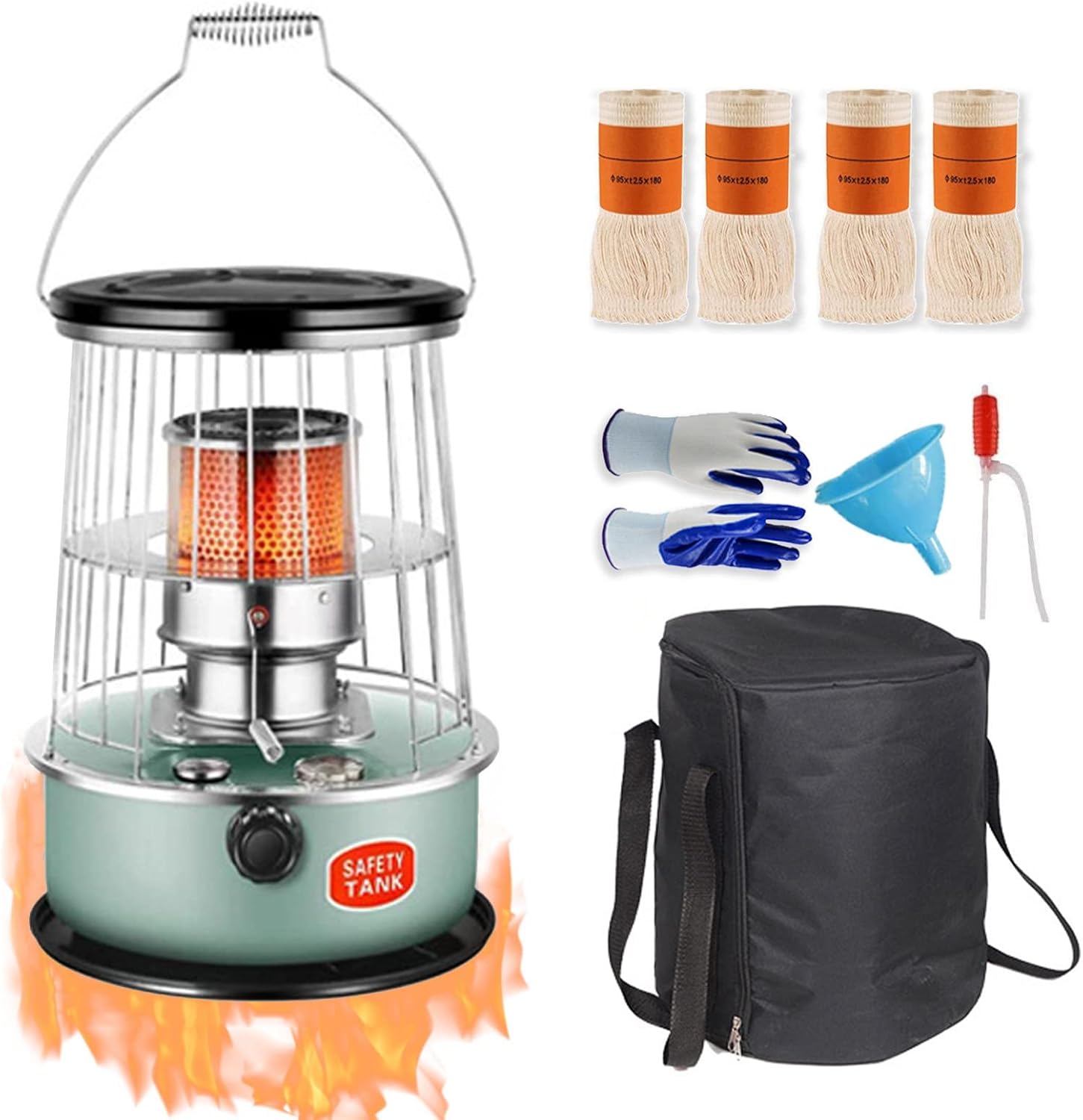 Portable Kerosene Heater,6L Large Capacity Kerosene Stove Heaters Lightweight Energy-Saving Heaters,Kerosene Stove for Indoor Outdoor Camping,360° Surround Heating A,6L