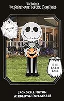 Vista 2 de Inflatable Disney Tim Burton's The Nightmare Before Christmas - Calabaza de Halloween de 5 pies
