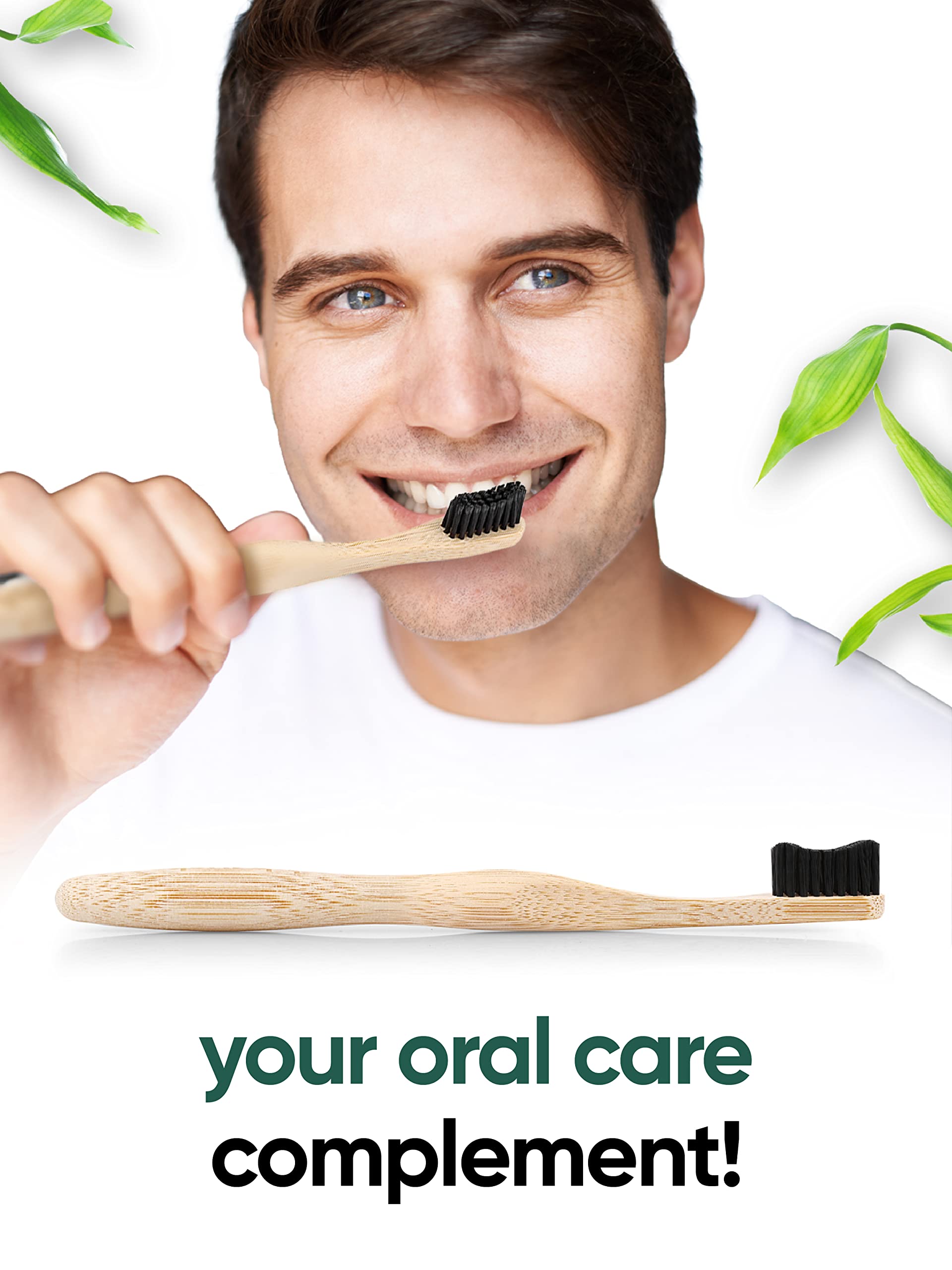 T-Brush Bambu Yetişkin Koyu Gri Diş Fırçası
