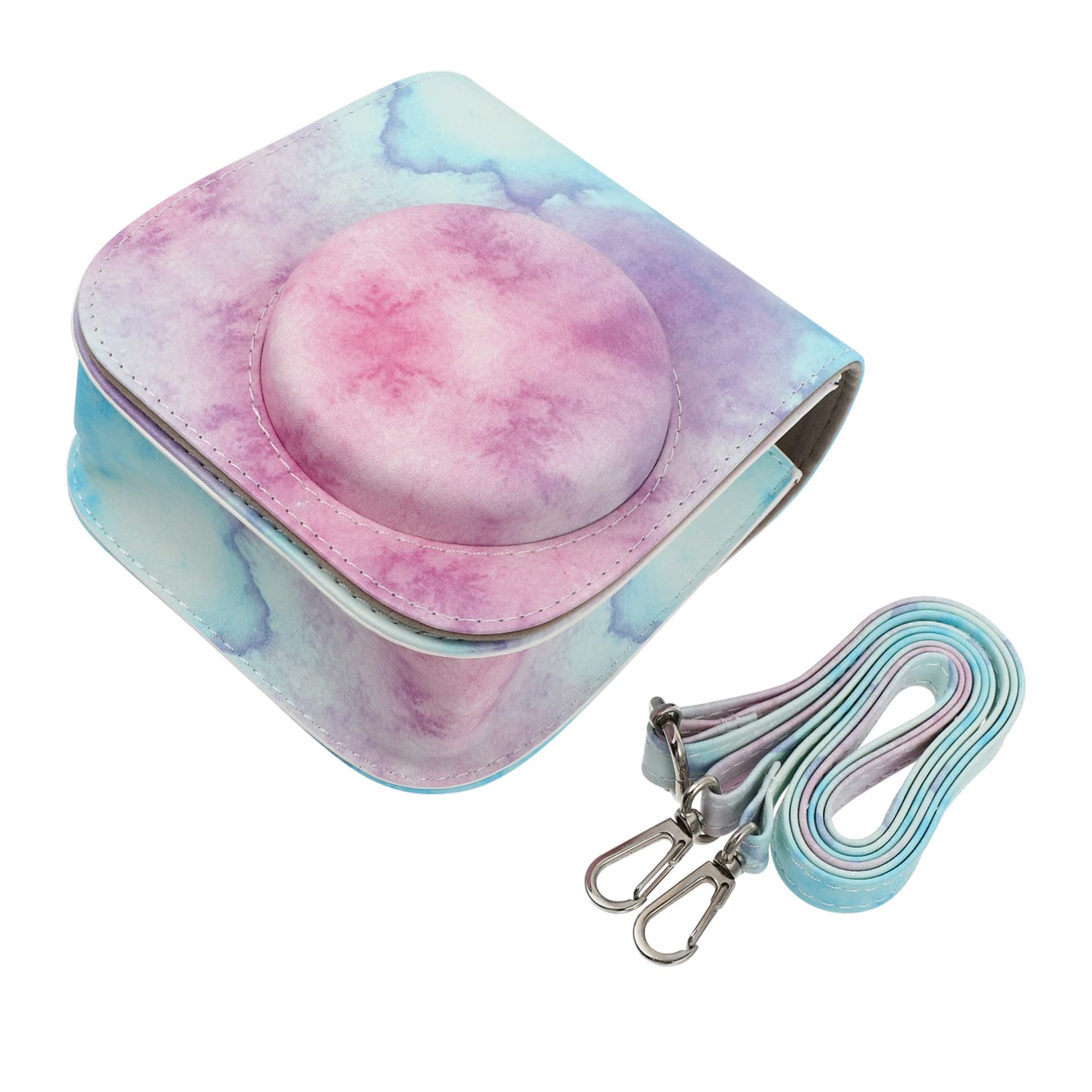 KONTONTY Protective Sleeve for Instant Camera Mini 11/9/8 Stylish Pu Case Shoulder Strap for Travel