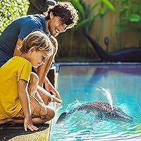 Vista 23 de Mosasaurus - Juguetes de dinosaurio mejorados, juguete de agua con control remoto, juguetes de piscina para niños de 4 a 8 años, dinosaurio RC