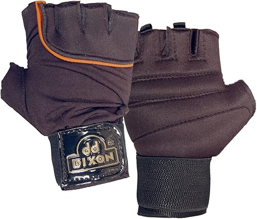 FG_Sports - Guantes de cuero con banda de soporte de muñeca para levantamiento de pesas y ejercicio, gimnasio y fitness (negro)