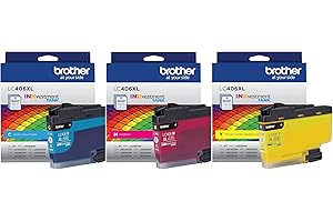 Brother LC406XLCS, LC406XLMS, LC406XLYS 3-Color High Yield Ink Cartridges for Brother Printer