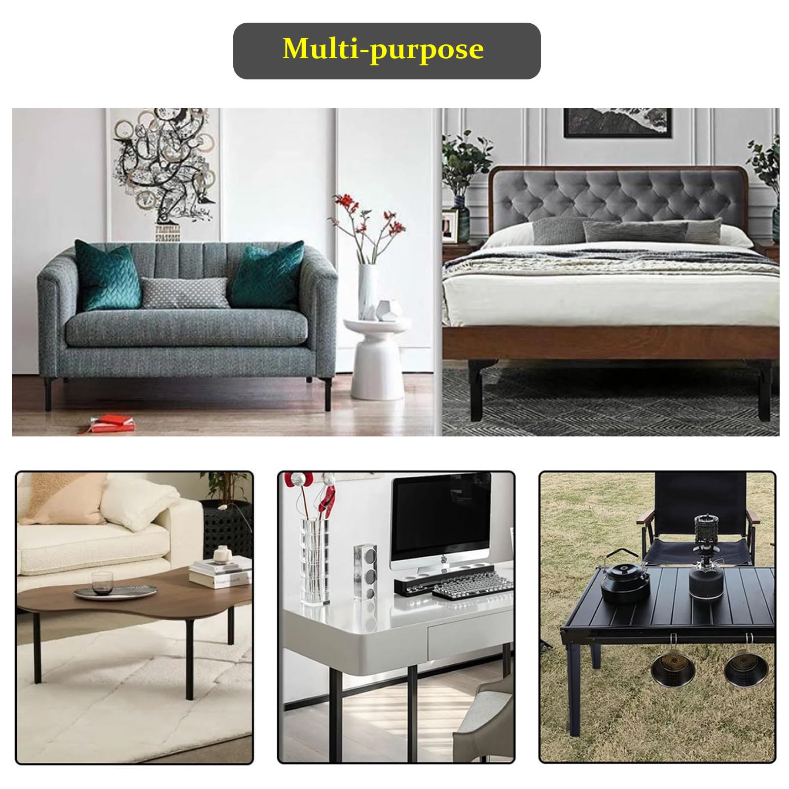 4 Stück 90 Grad klapptischbeine Eisen Tischbeine Klappbar Tischfüße DIY Möbelfüße Schreibtischbeine Hohe Tragkraft Geeignet für Schreibtische Couchtische Computertische Möbel (Weiß, 20cm)
