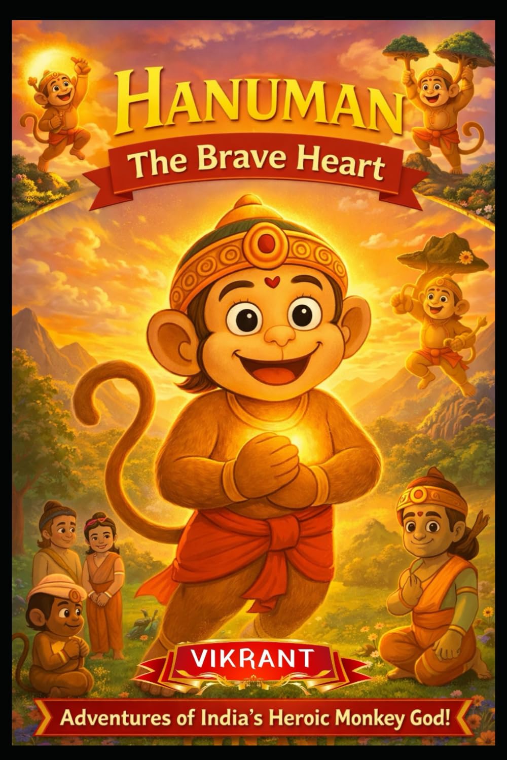 Hanuman: The Brave Heart: Illustrated Book for Kids | Ages 3+ | Fun & Easy Guide to Hinduism | Learn Values like Kindness, Duty & Truth | Perfect for ... Lessons & Character Building for Children)