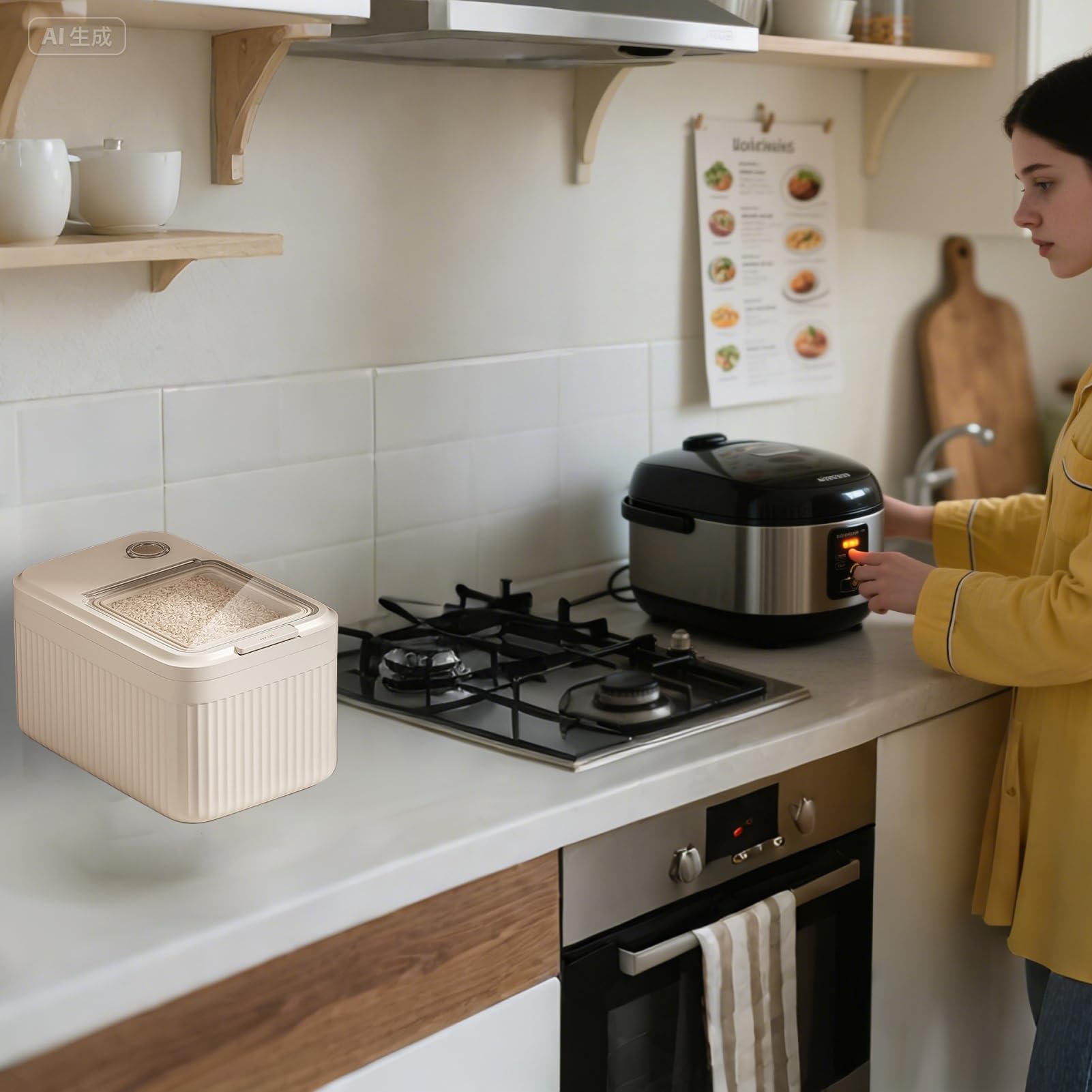 Contenitore Cibo Dispenser Snack Ermetico Impermeabile | Contenitore Ermetico Cibo Cani Per Pet Gatti Conigli Topi Riso Cereali Farina Soia Dispensa Cucina Casa Garage Fienile