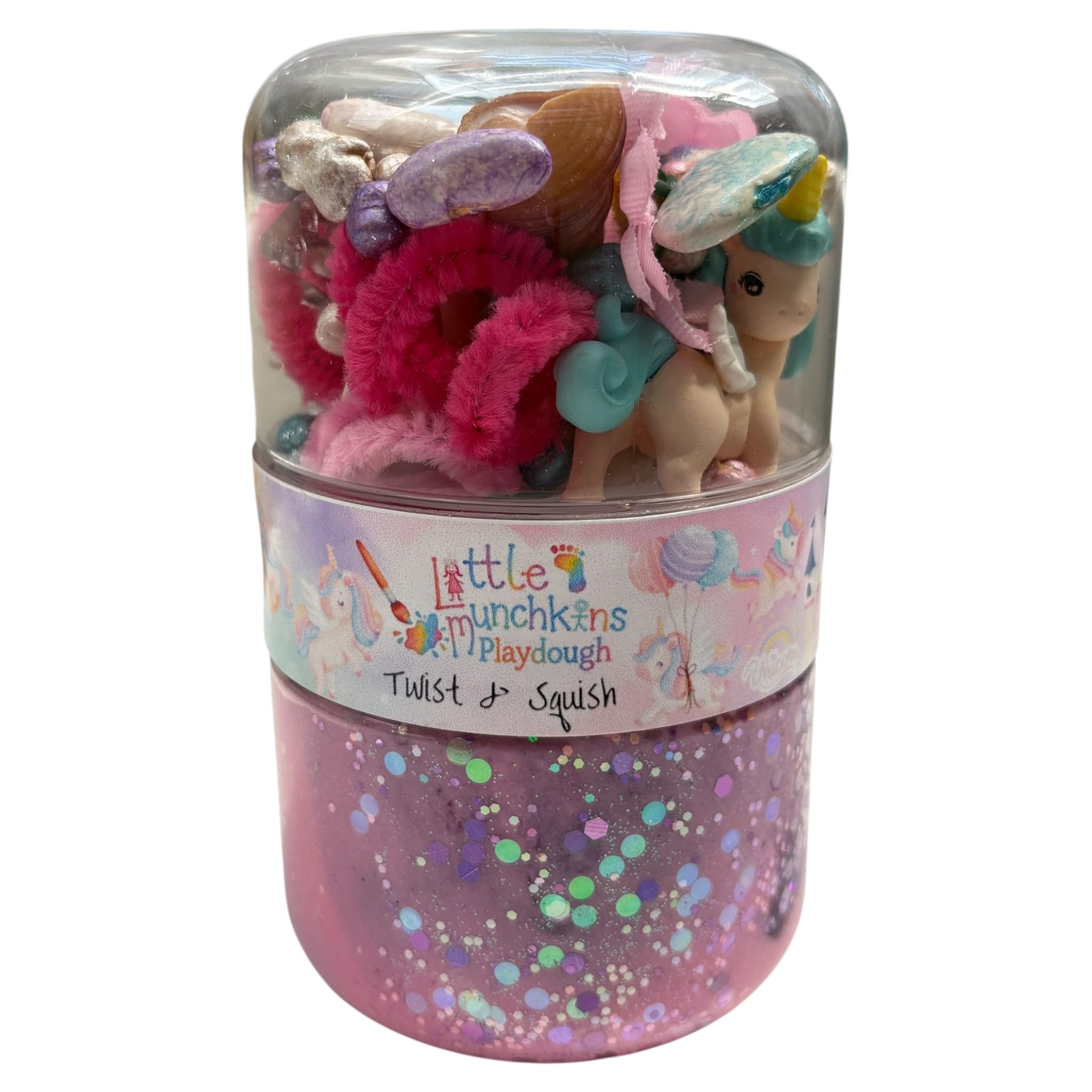 Unicorn Twist & Squish Sensory Playdough Pot