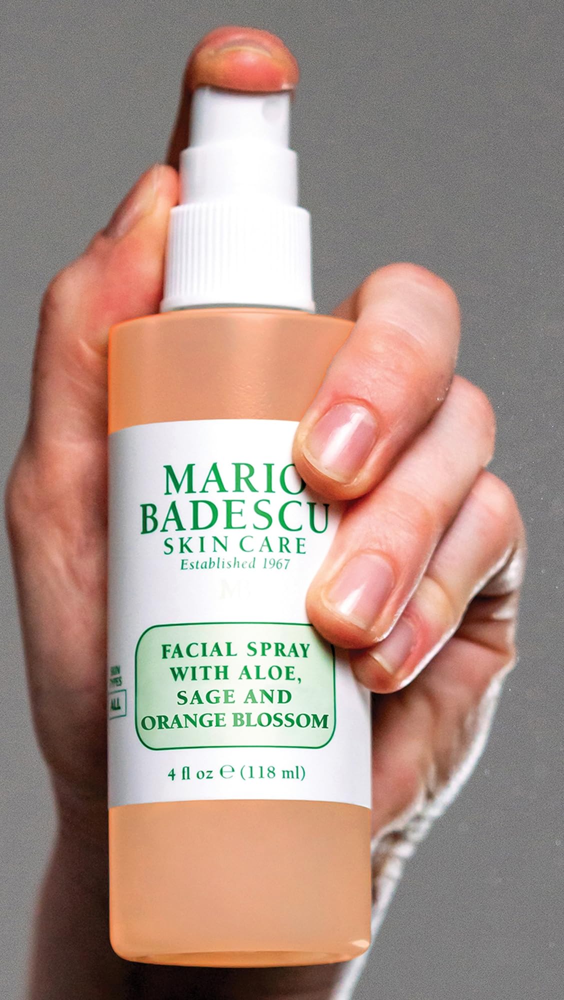 Mario Badescu Gesichtsspray mit Aloe, Salbei und Orangenblüte, 236 ml