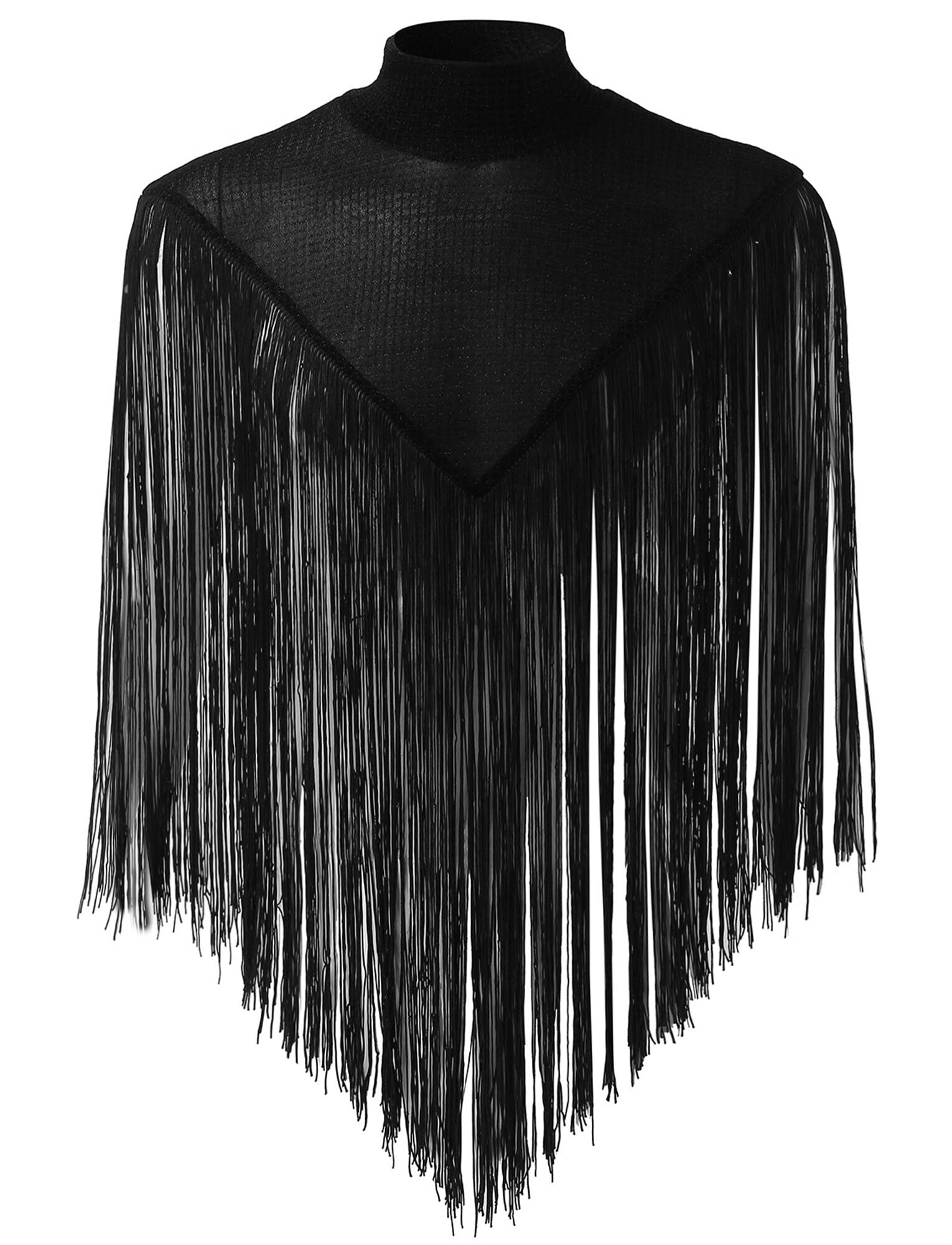 Panegy Camiseta interior transparente de malla de manga larga para hombre