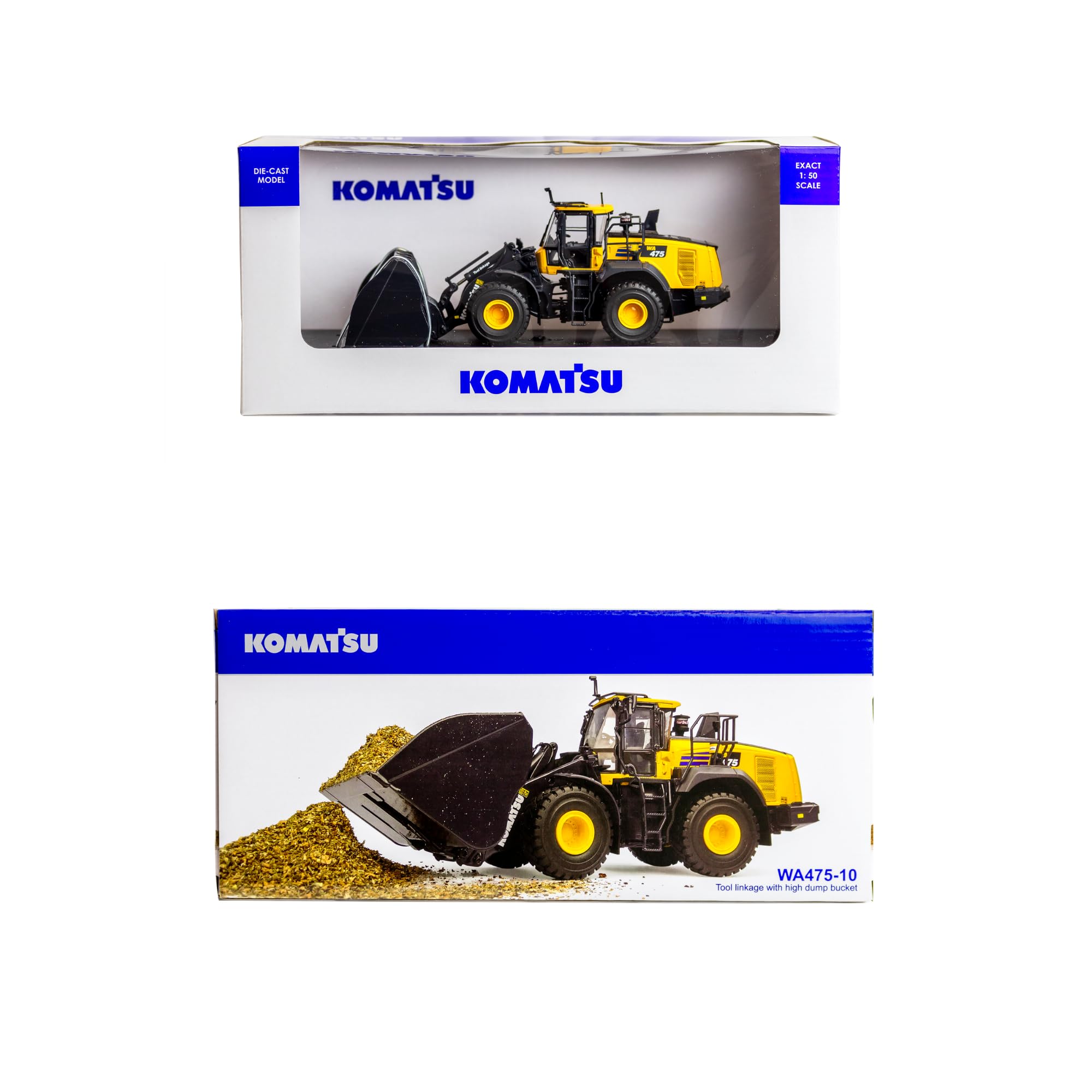 Chargeuse Komatsu WA475-10 avec Godet à déversement Haut