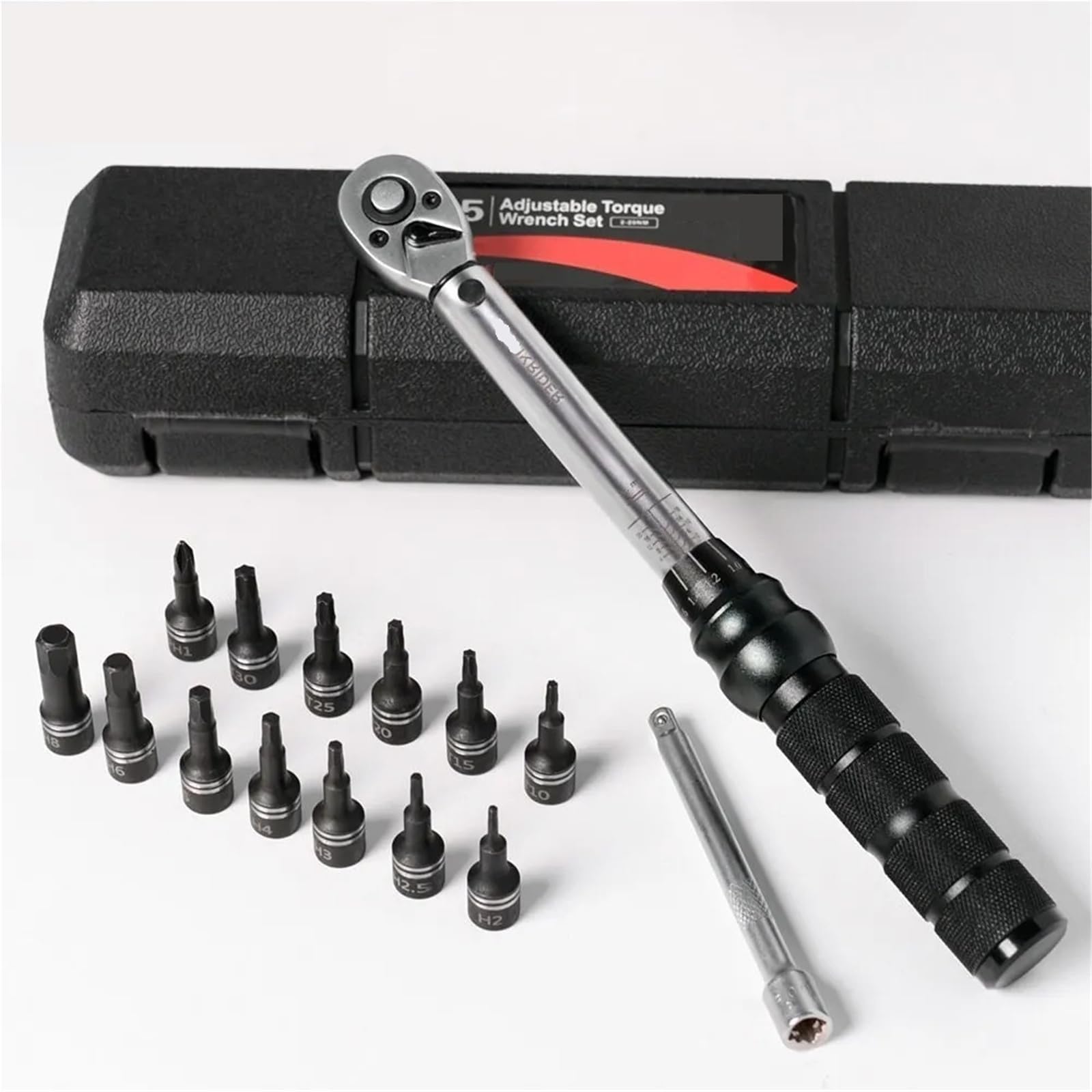 Airuixi 1Set Torque Wrench Bicycle Bike Torque Wrench 2-20N·m Allen Key Tool Socket Spanner Set Kit