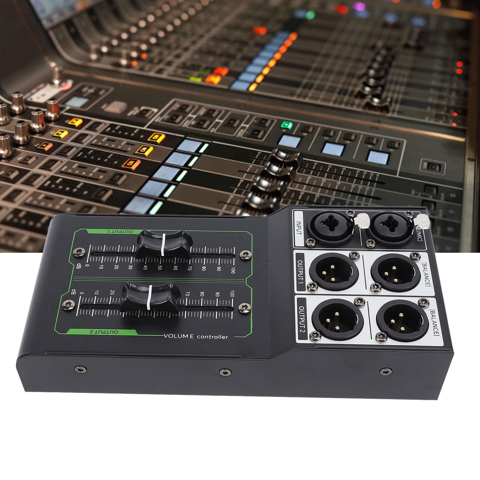 Controlador de Volumen Pasivo, Ajustador de Nivel de Sonido Controlador de Estudio Pasivo, Controlador de Volumen de Monitor Estéreo Pasivo, Controlador de Volumen Estéreo para
