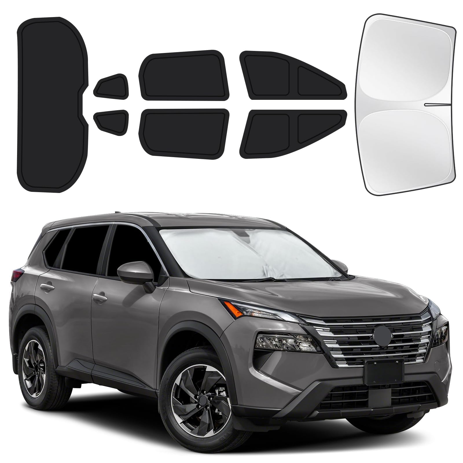 for Nissan Rogue 2021-2025 Car Window Shades, 8Pcs Full Window Covers