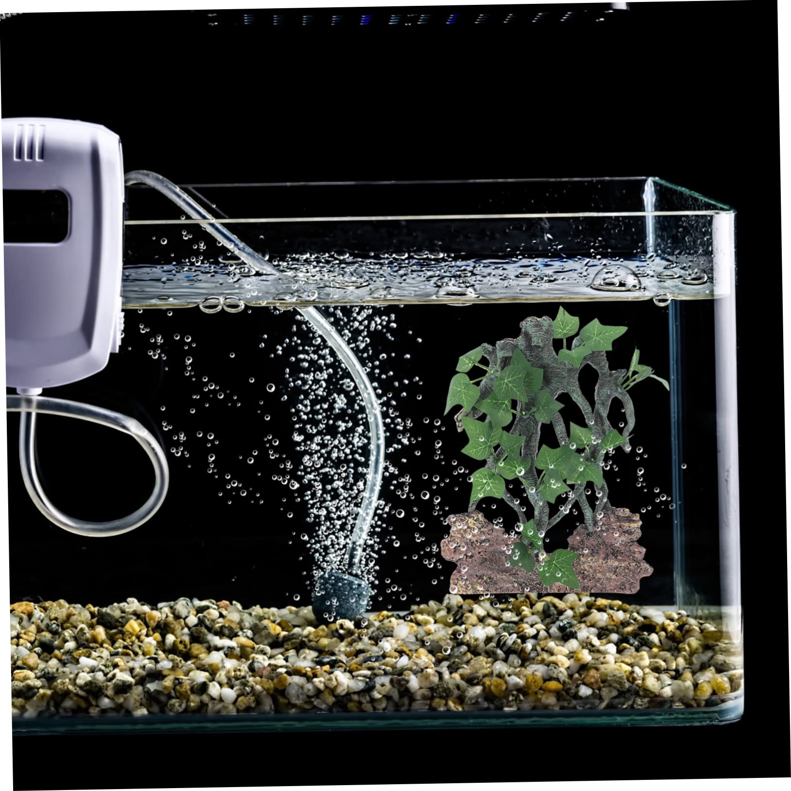Housoutil Decorazione Per Acquario Con Rami Finti Resina Accessori Per Rettile e Pesci Simulazione Naturale Per Habitat Facile Da Pulire Atmosfera Serene Per Pesci e Rettili