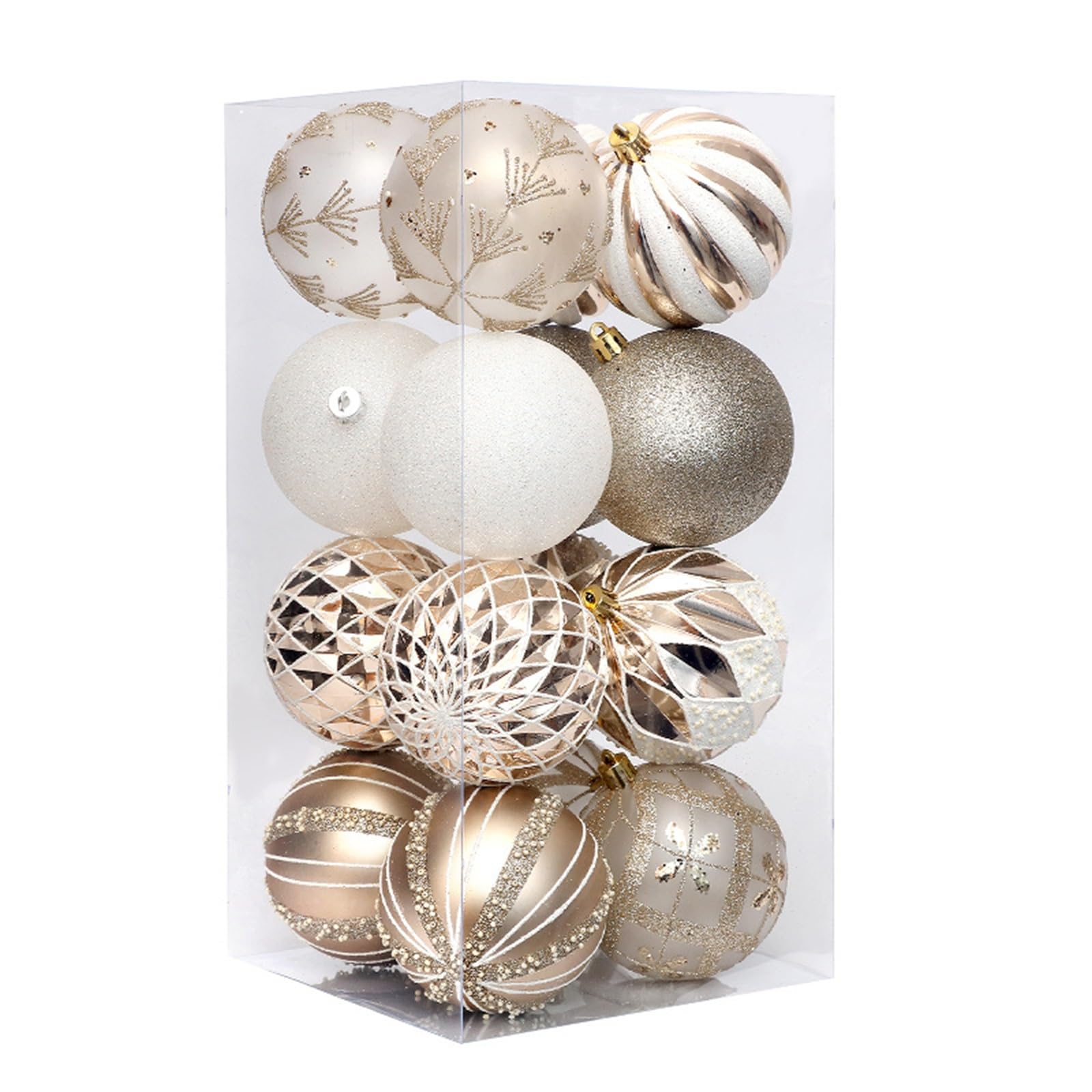 Palline di Natale Decorazioni natalizie Set di decorazioni da appendere con palline di Natale dipinte per Albero di Natale, Festa, Matrimonio